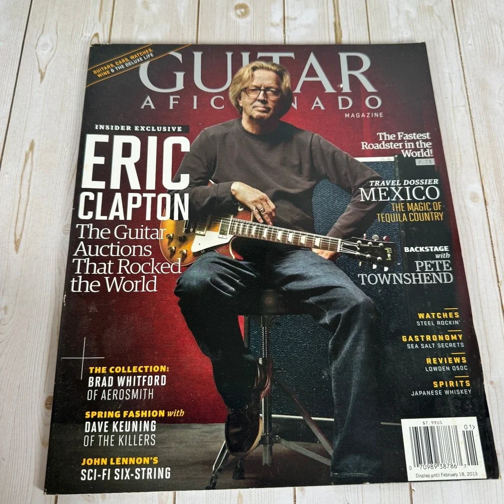 Guitar Aficionado Magazine JAN/FEB 2013 Eric Clapton Pete Townshend Vol 5 No 1